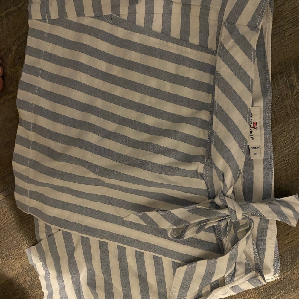 Vineyard Vines Blue and White Striped Skirt